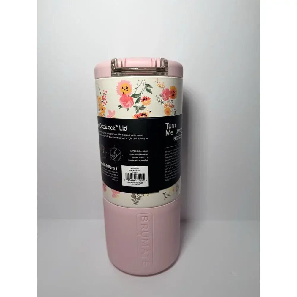 BrüMate Limited Edition WILDFLOWER WHISPER 18oz Strova Tumbler Mug BNWT BNIB